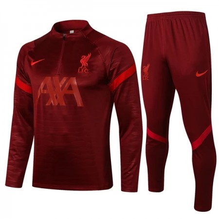 Liverpool Sudadera De Entrenamiento Trajes 2021/22 Roja Quarter-Zip - Hombre